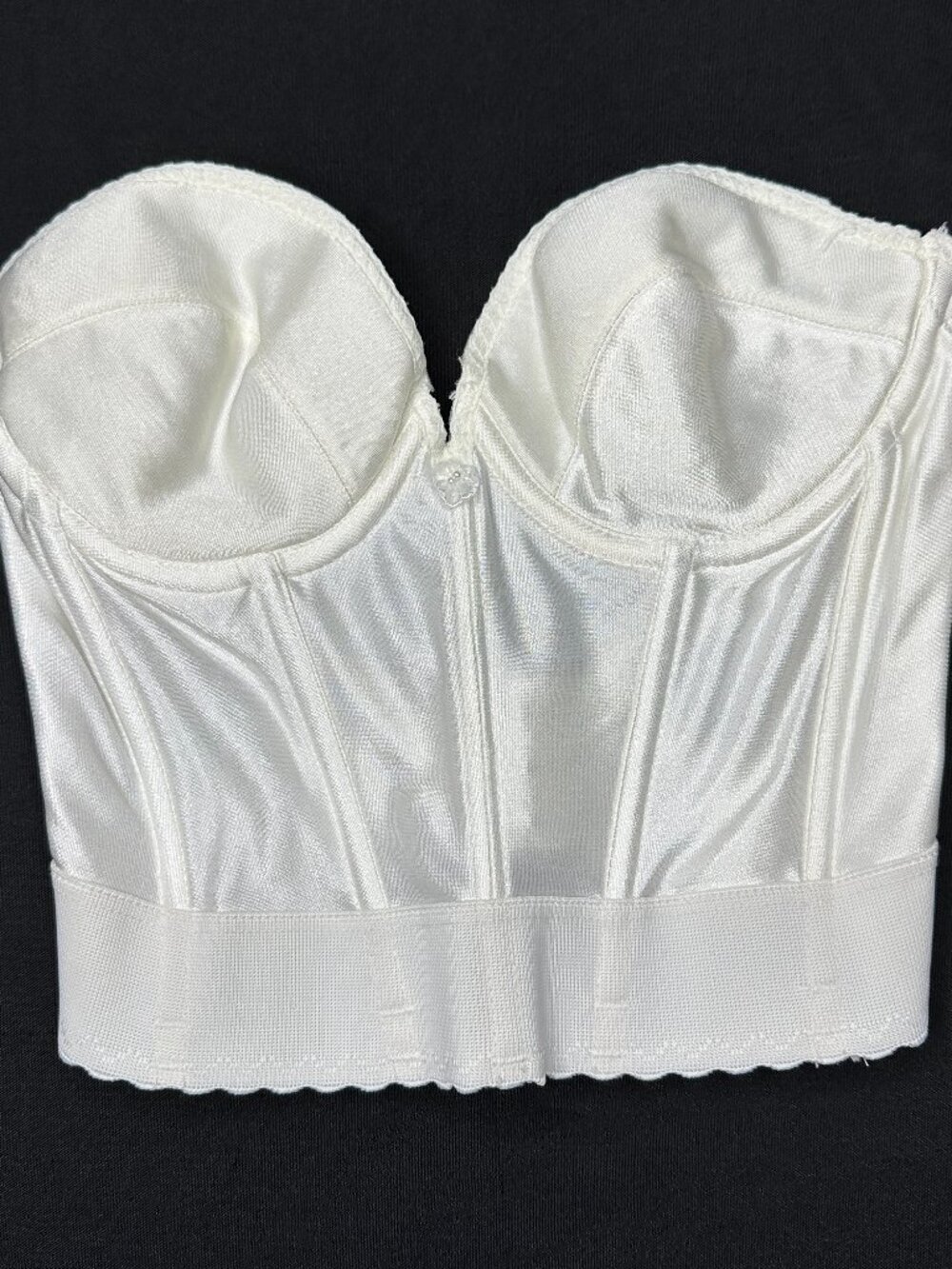 Carnival Satin Corset Boning‎ Sweetheart Neckline, 34C Bridal Victorian Coquette
